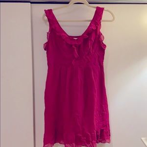Anthropologie Moulinette Soeurs Fuscia Dress